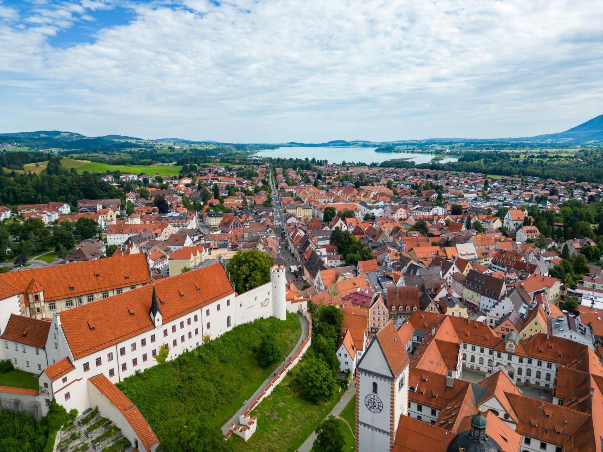 Ferienwohnung Herzstueck Im Haus Schlossblick Füssen Esterno foto